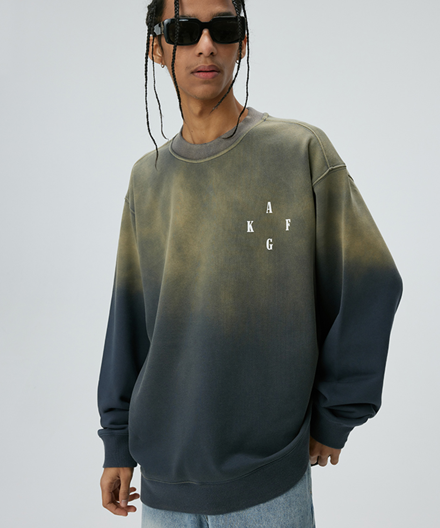 ＡＦＧＫ　　ＴＩＥ－ＤＹＥＤ　ＣＲＥＷＮＥＣＫ